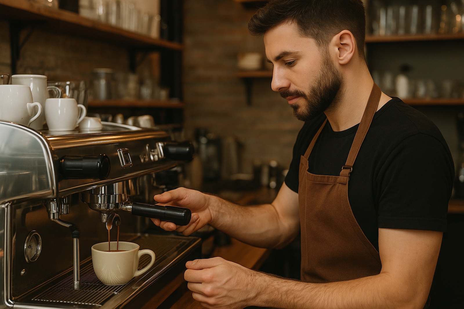 barista preparing coffee directory Langley BC's Best Coffee Shops barista preparing coffee directory | GPS: 49.112840, -122.574125