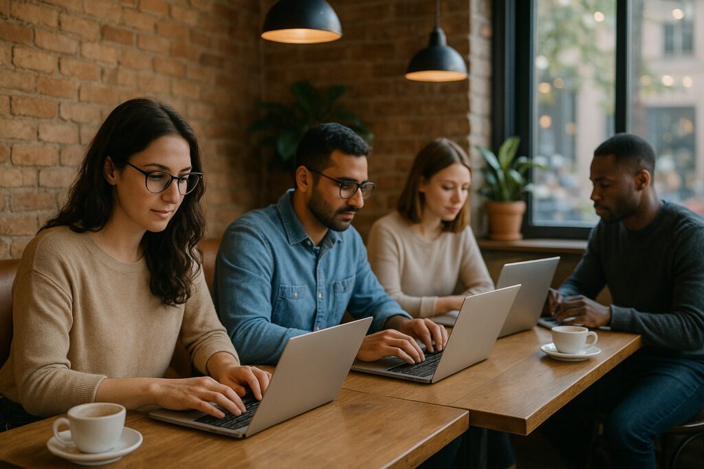 cozy local cafe study session with laptops and coffee Langley BC's Best Coffee Shops cozy local cafe study session with laptops and coffee | GPS: 49.113798, -122.572662