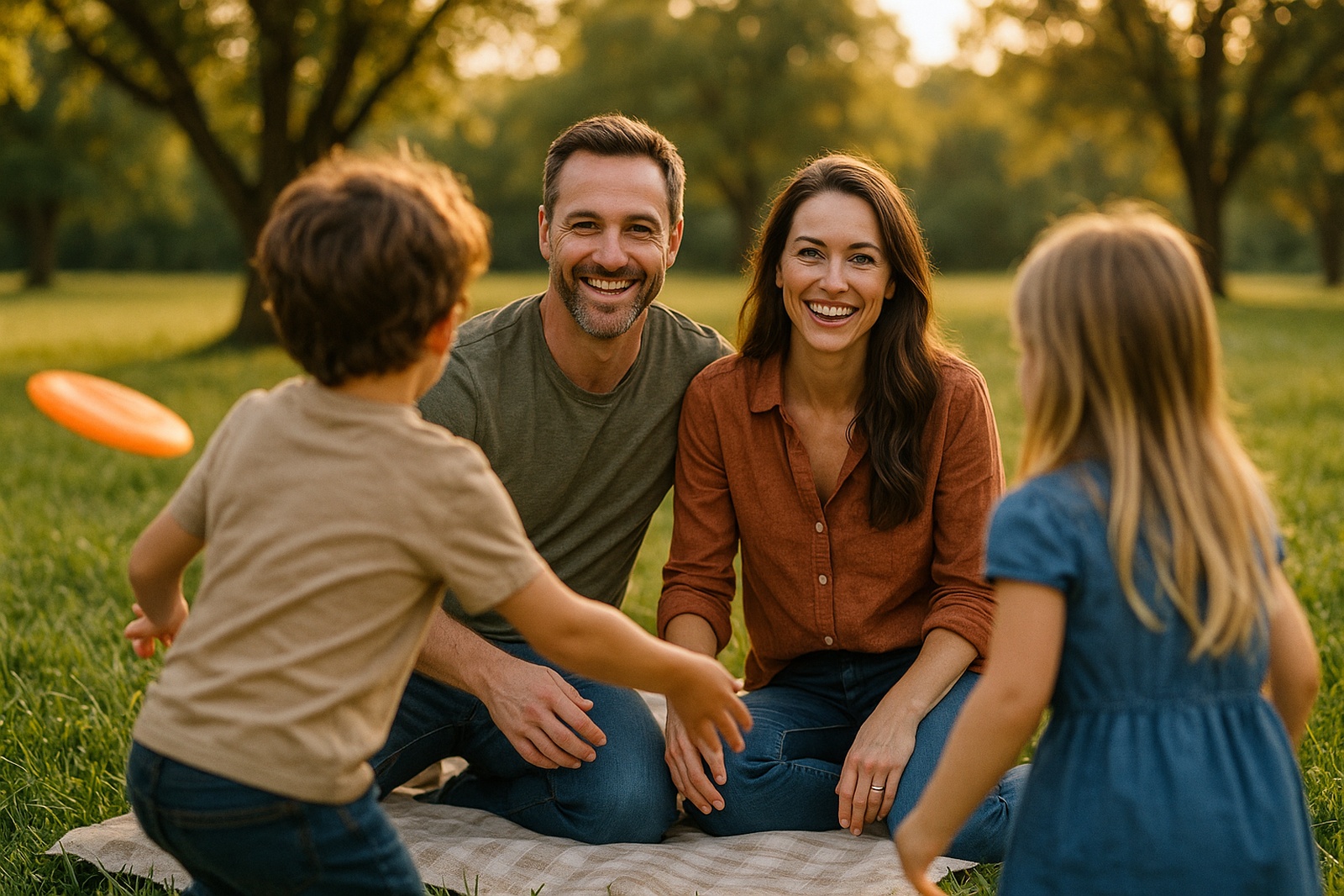 family picnic in the park with langley and kids | GPS: 49.143862, -122.526752