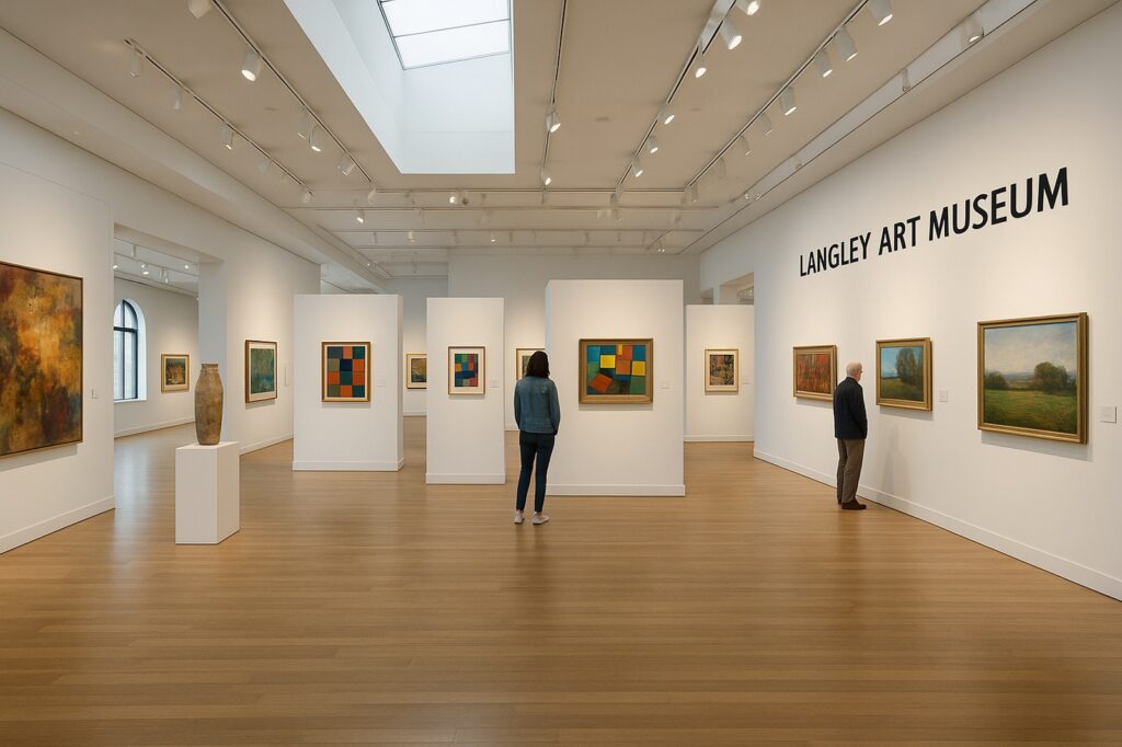 langley art museum local art exhibition visitor interaction | GPS: 49.145340, -122.524494