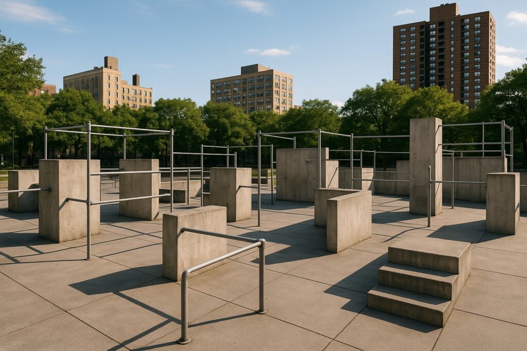 local urban gym park exercise structures in sunny day Langley BC Photo Spots: Beautiful Views local urban gym park exercise structures in sunny day | GPS: 49.176556, -122.476825