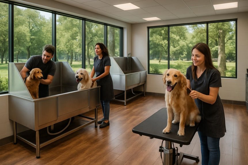 surrey dog grooming options