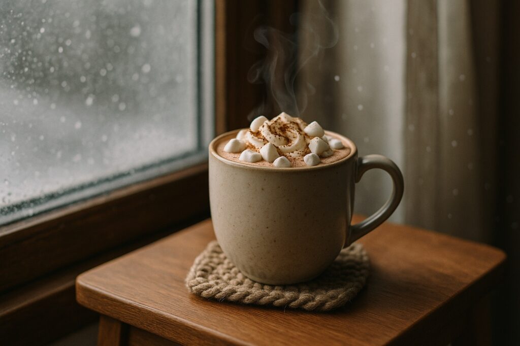 hot chocolate with marshmallows langley winter cozy | GPS: 49.175249, -122.478821