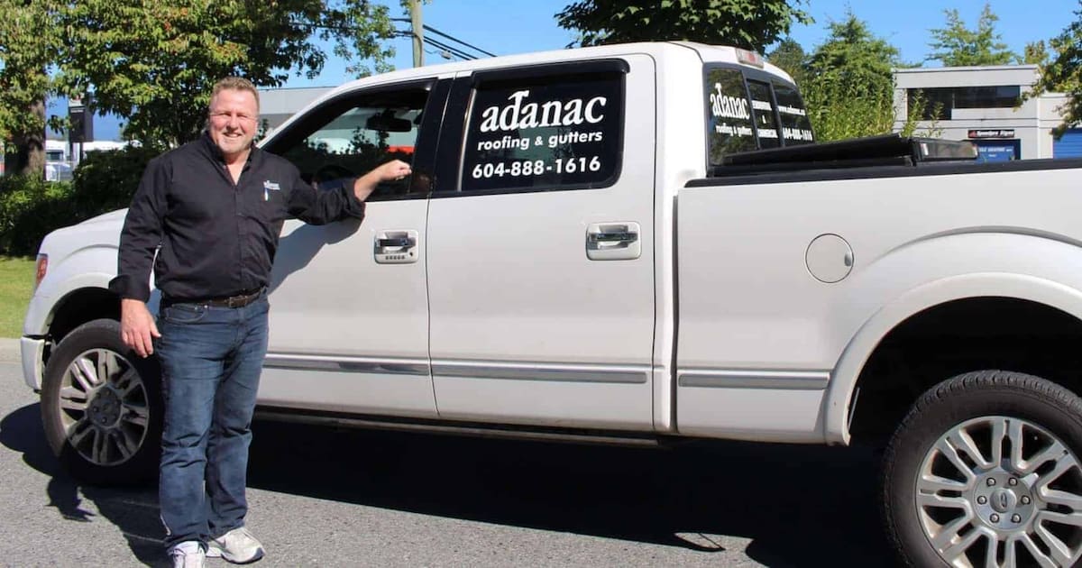 dan and truck FB Adanac Roofing & Gutters