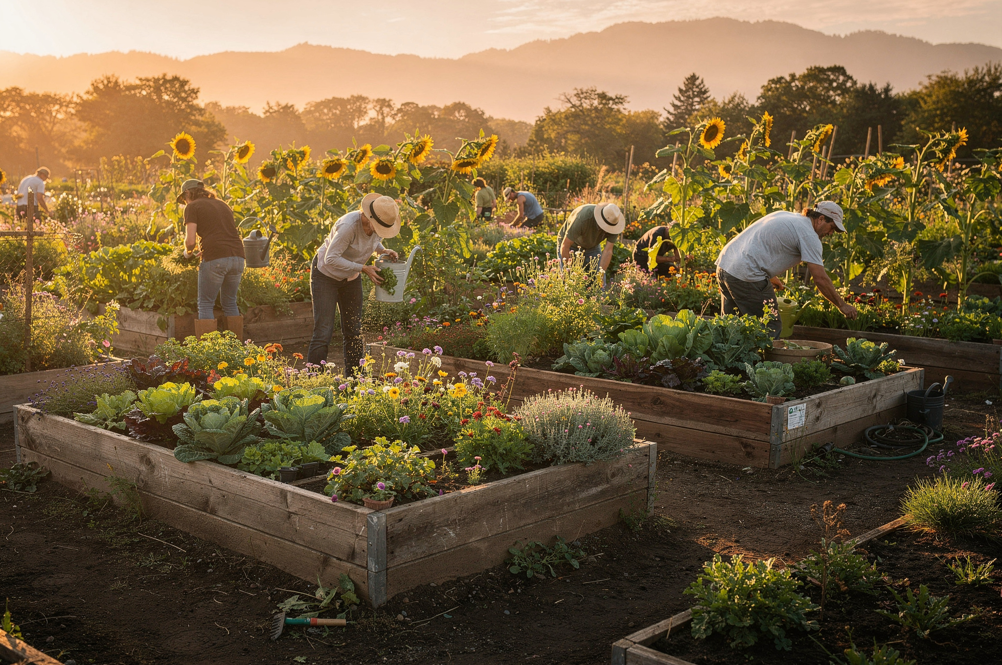 community garden langley sunset people working plants v2 Langley BC Farmers Markets Fresh Local community garden langley sunset people working plants | GPS: 49.185034, -122.463878