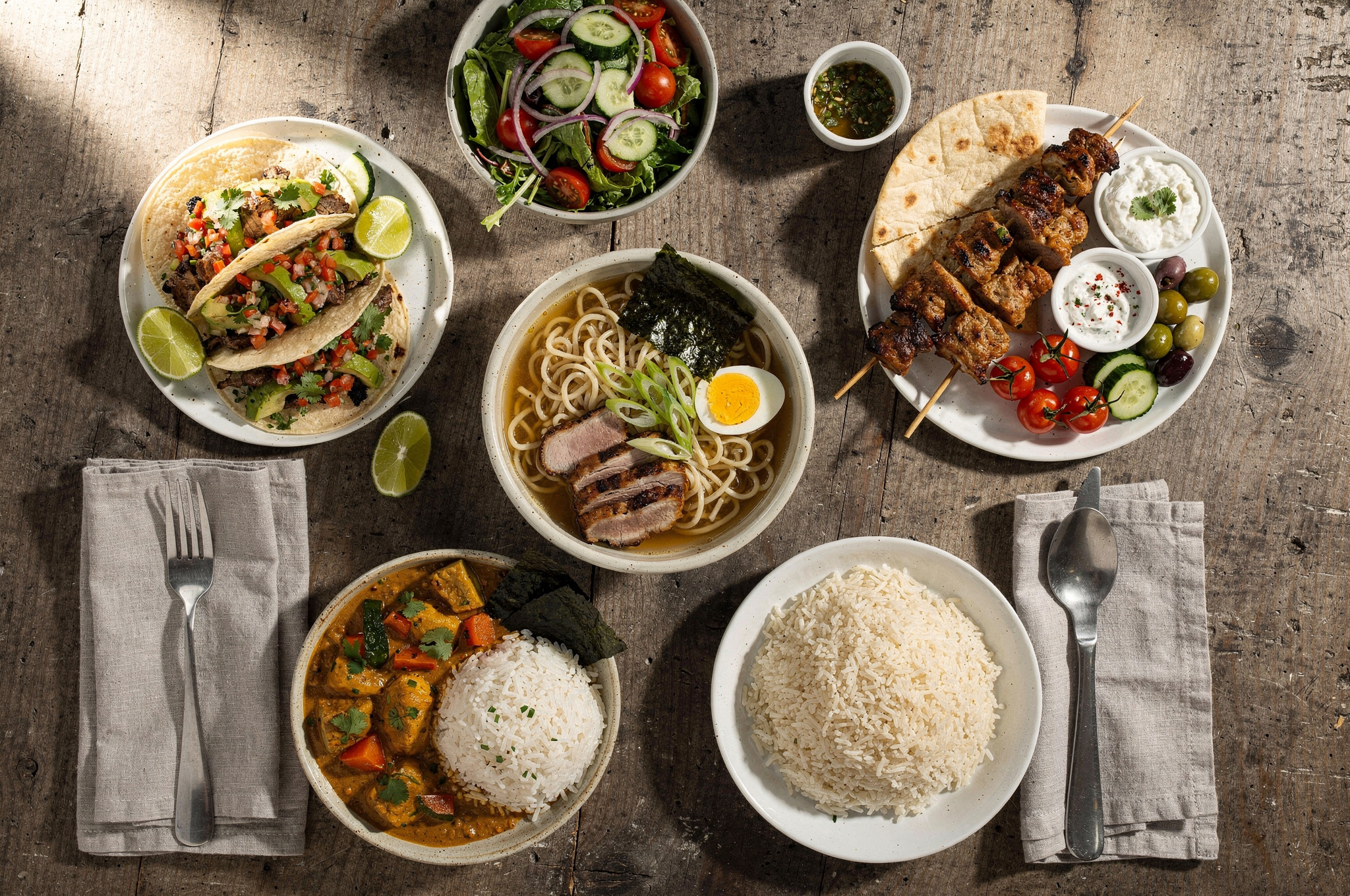 diverse local budget friendly cuisine dining options v2 Downtown langley BC Food Guide Best Restaurants assorted dishes representing Langley's diverse dining scene | GPS: 49.153850, -122.511499