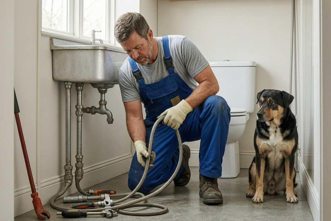 plumber fixing sink pipes directory | GPS: 49.156976, -122.506725